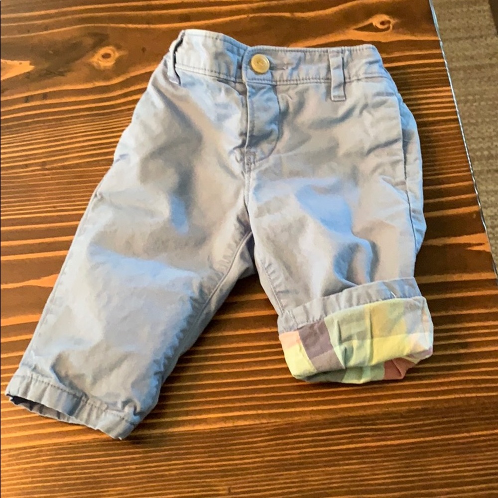 Baby Gap Baby Blue Pastel Lined Pants. 3-6M